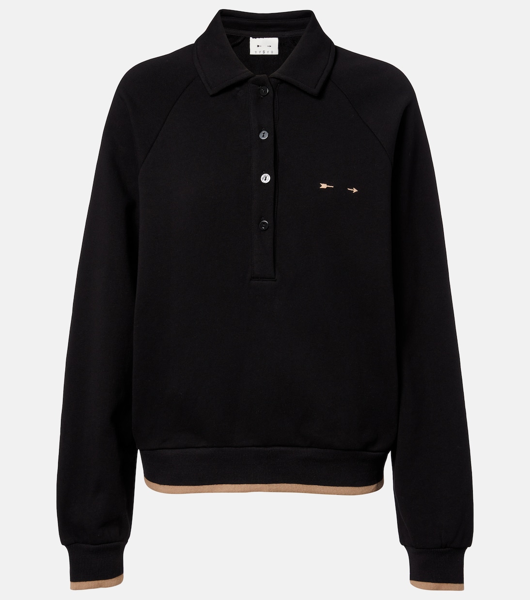 Collared Elle cotton polo shirt | The Upside