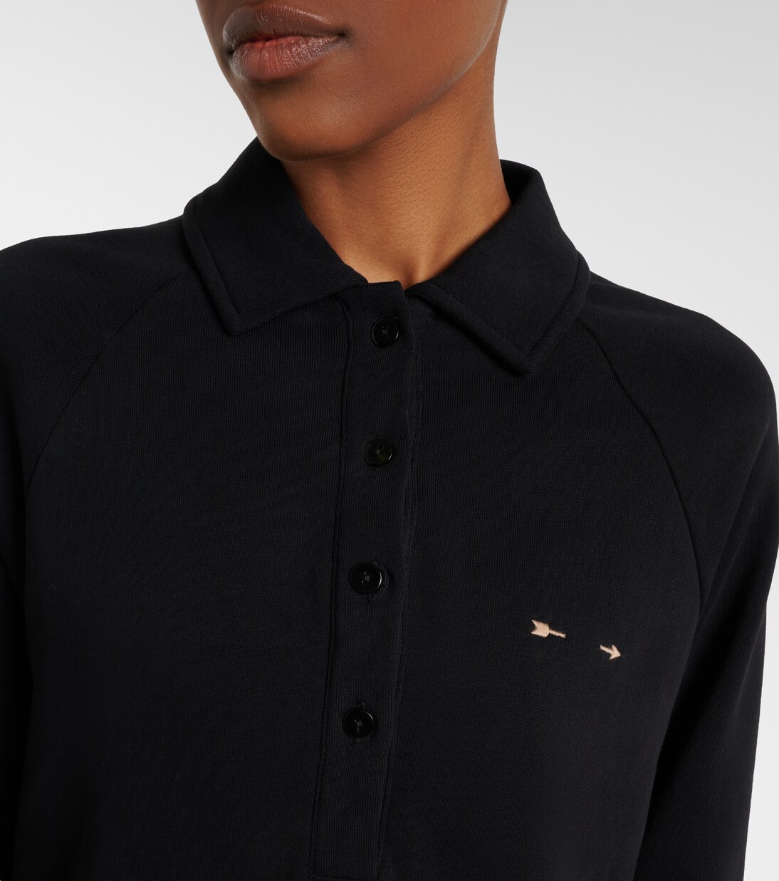 Collared Elle cotton polo shirt | The Upside