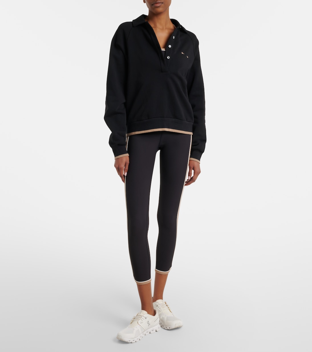 Collared Elle cotton polo shirt | The Upside