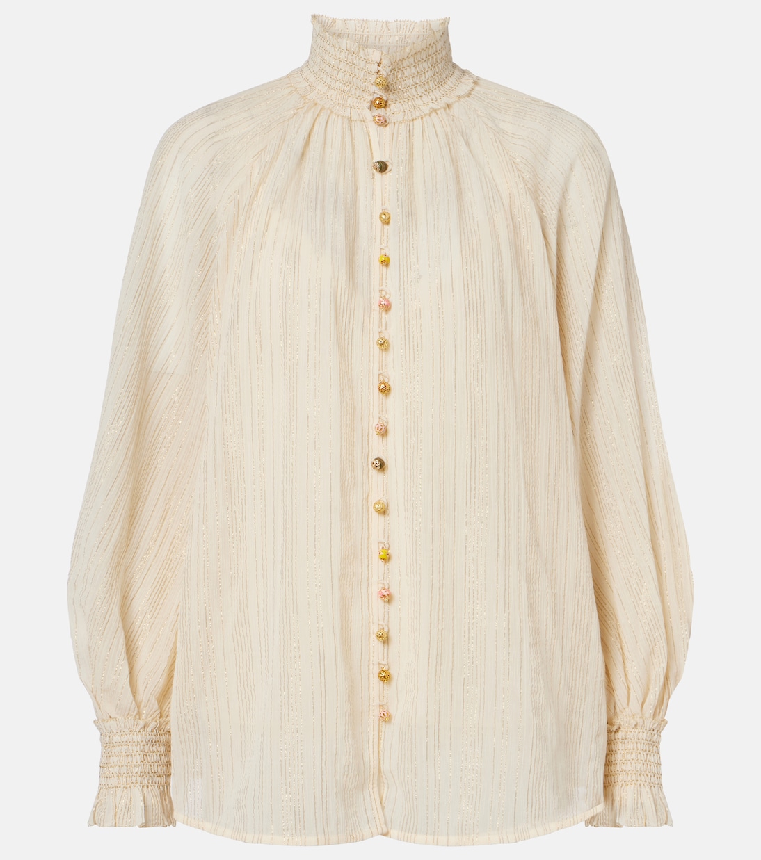Aster cotton and silk-blend blouse | Zimmermann