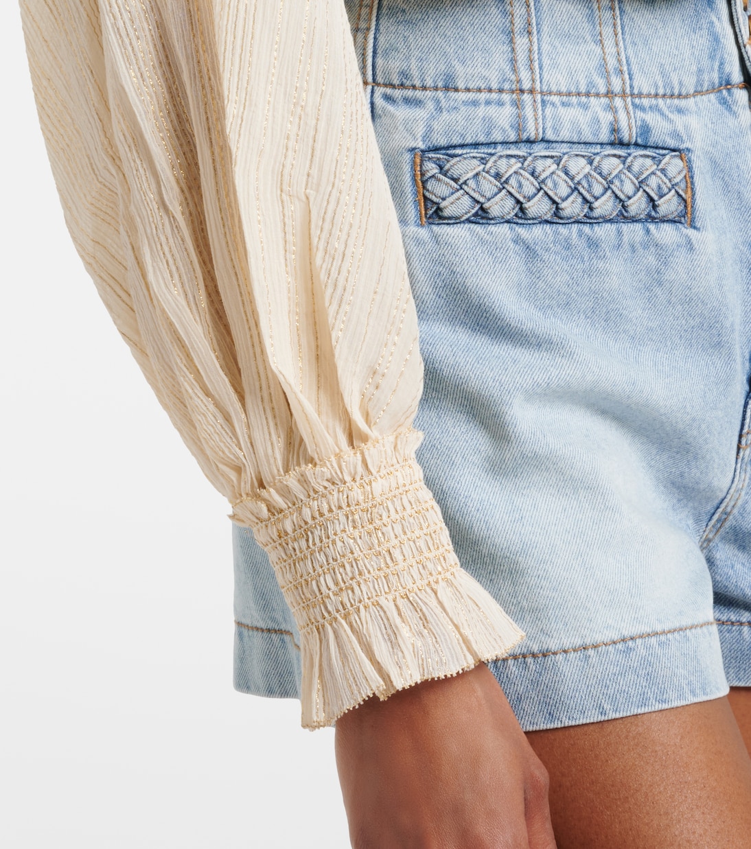 Aster cotton and silk-blend blouse | Zimmermann