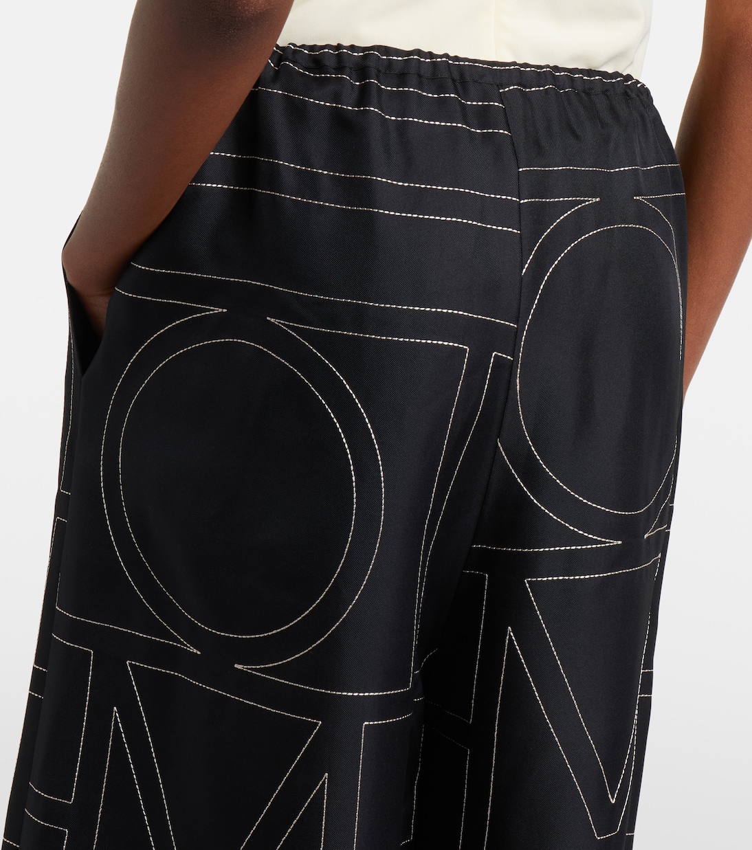 Bestickte Bermuda-Shorts aus Seide | Toteme
