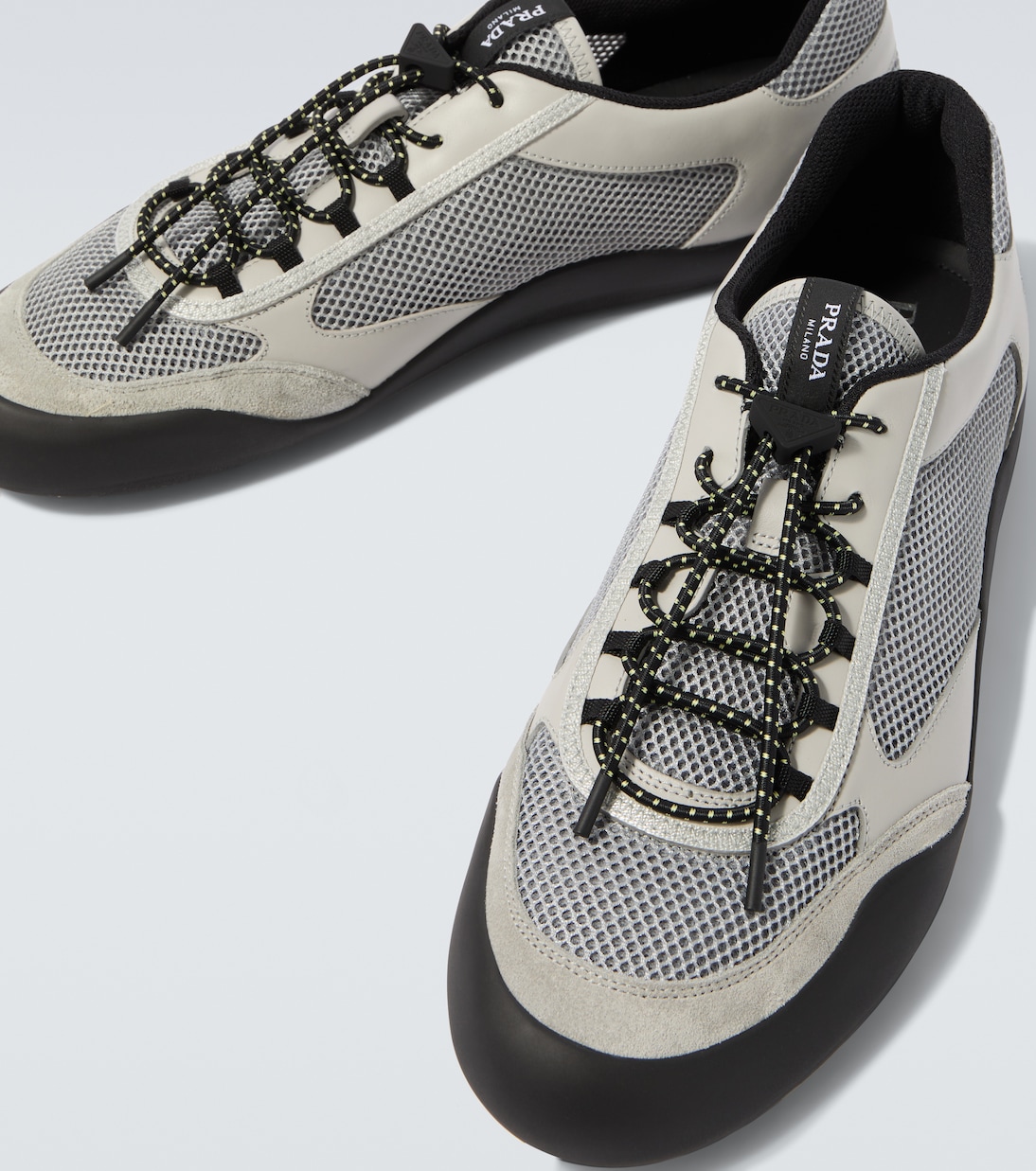 Speedrock leather-trimmed sneakers | Prada