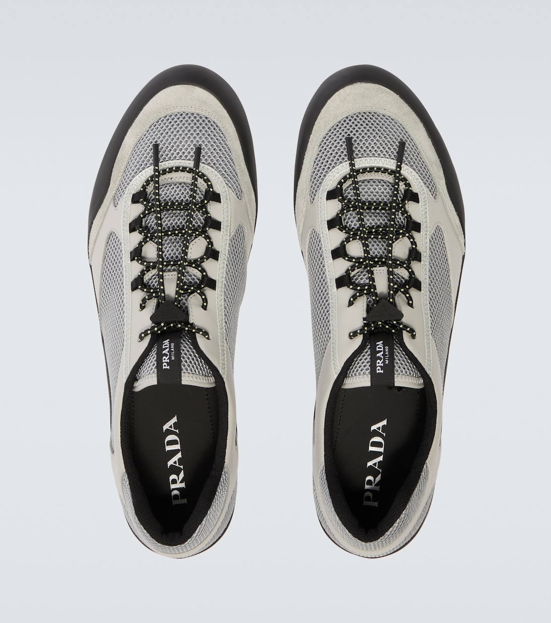 Speedrock leather-trimmed sneakers | Prada