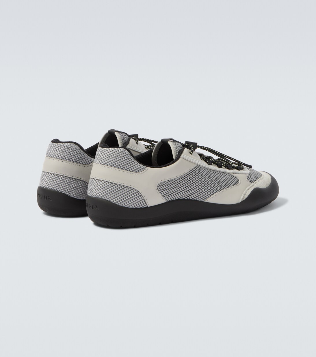 Speedrock leather-trimmed sneakers | Prada