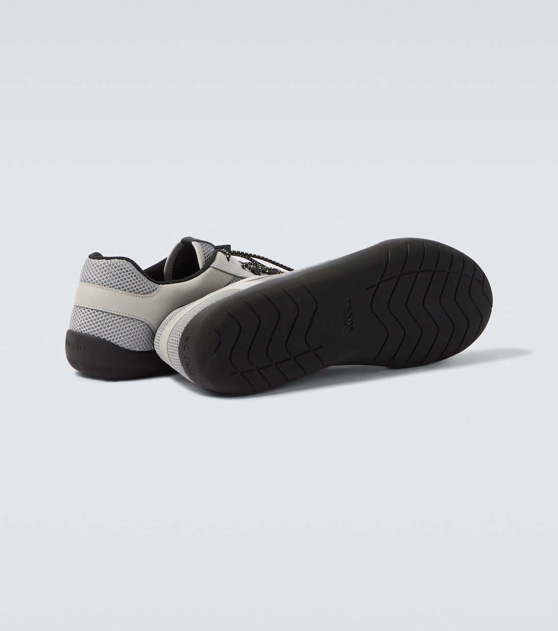 Speedrock leather-trimmed sneakers | Prada