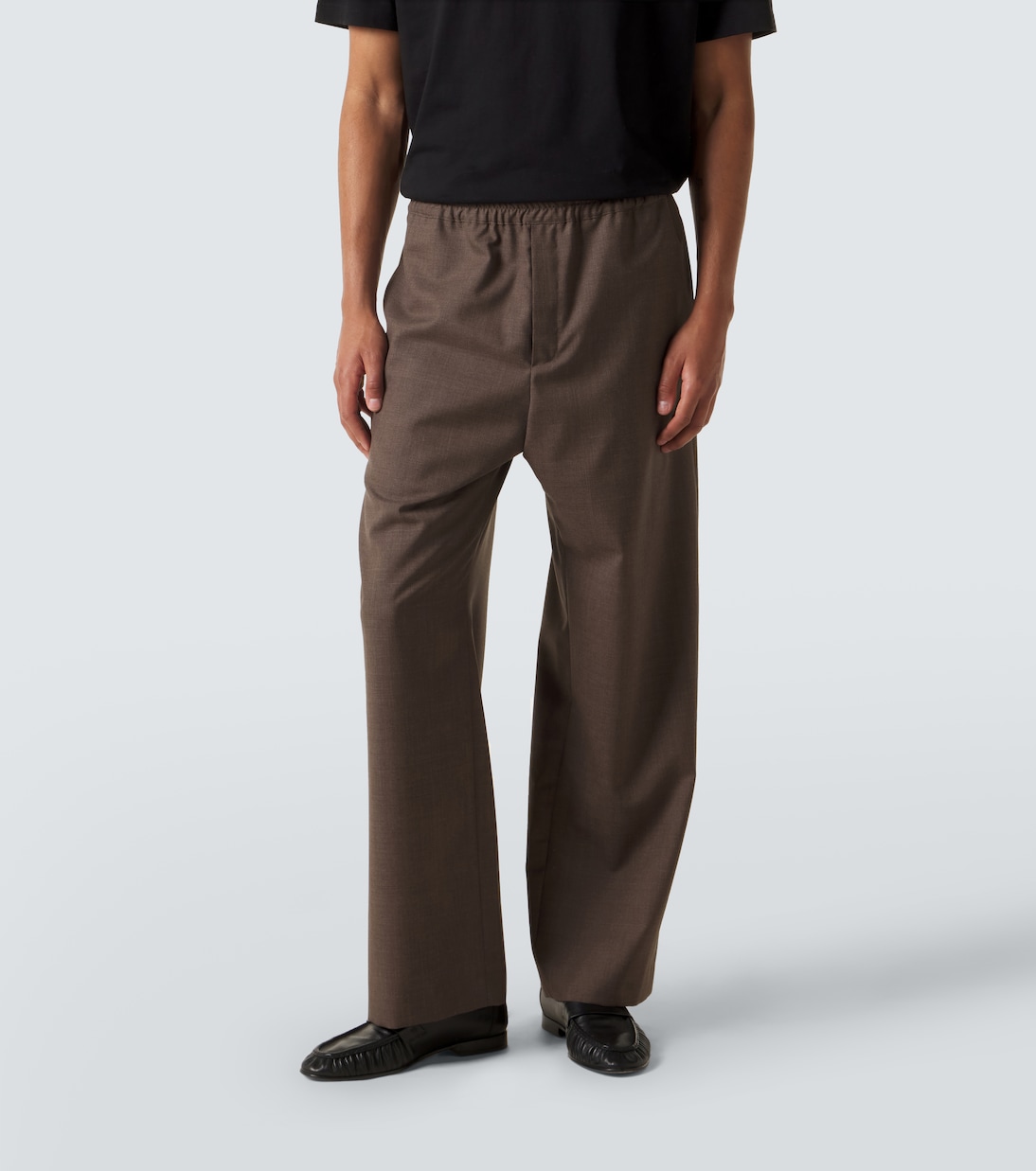 Pantaloni Ari in lana a gamba larga | The Row