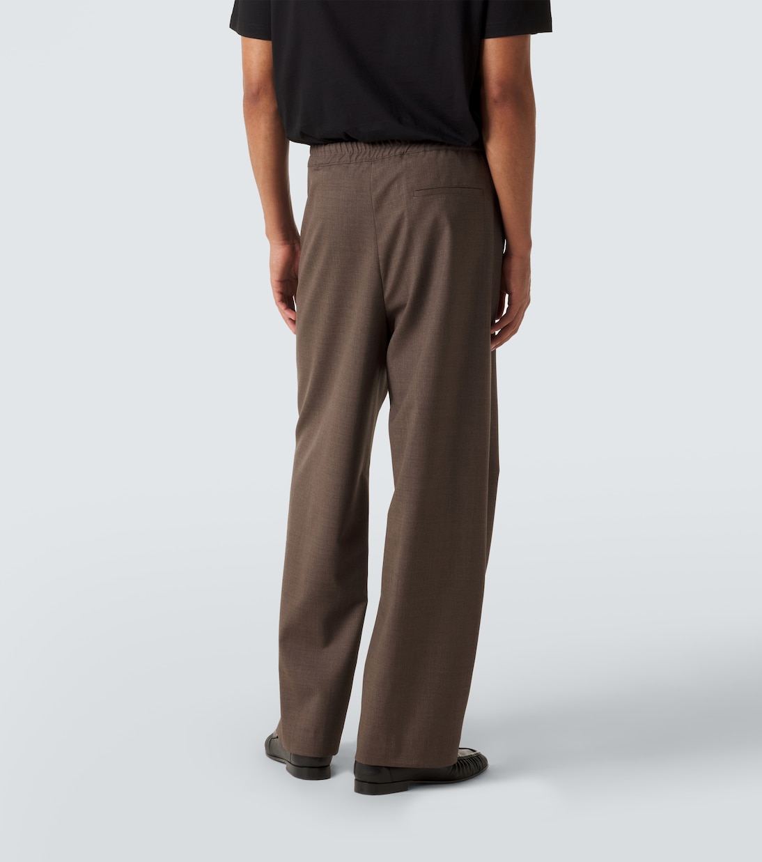 Pantaloni Ari in lana a gamba larga | The Row