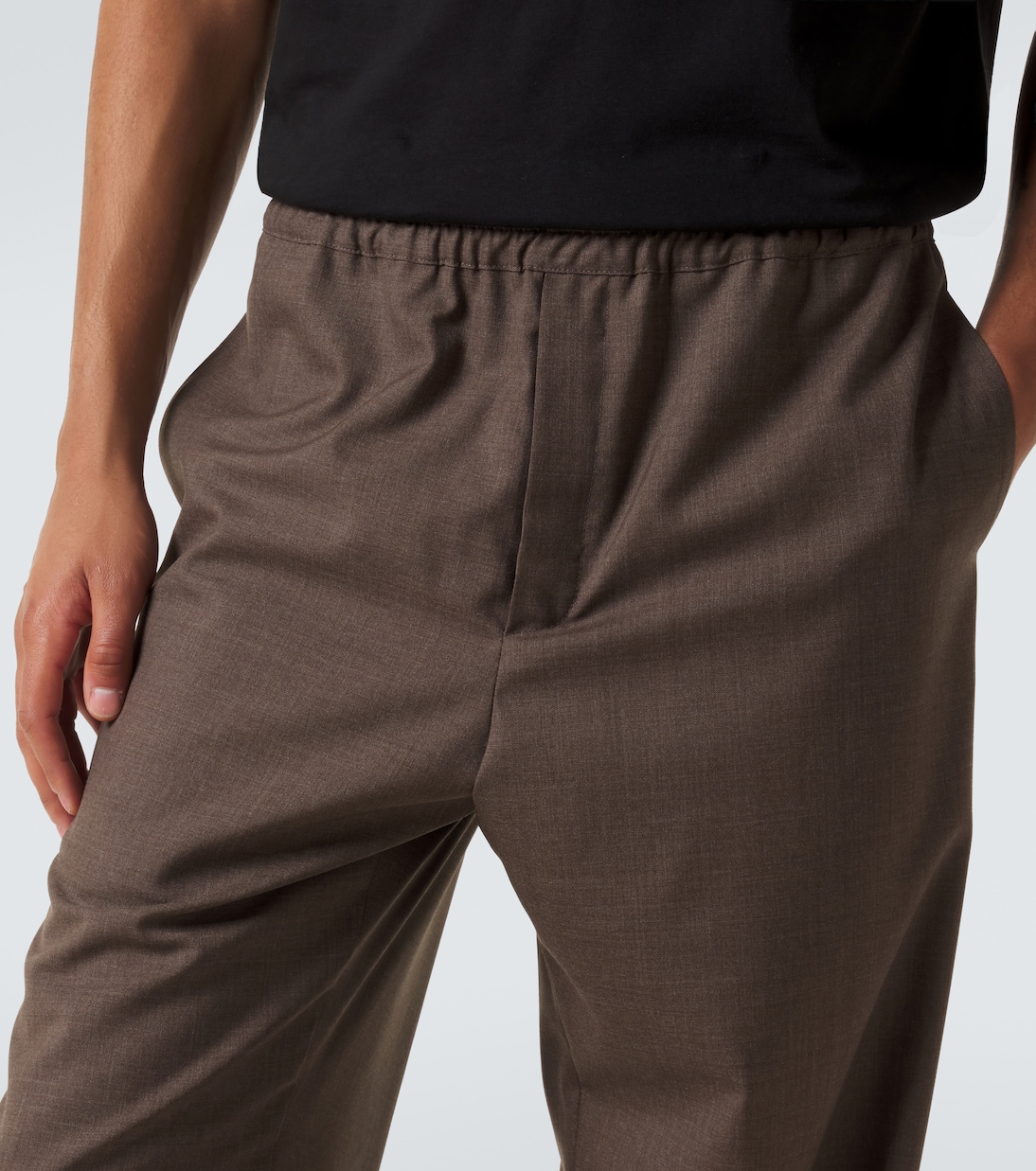Pantaloni Ari in lana a gamba larga | The Row
