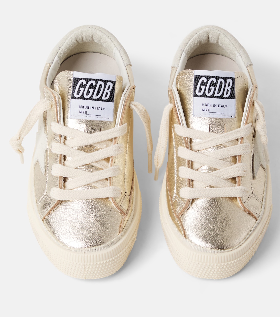 May metallic leather sneakers | Golden Goose Kids