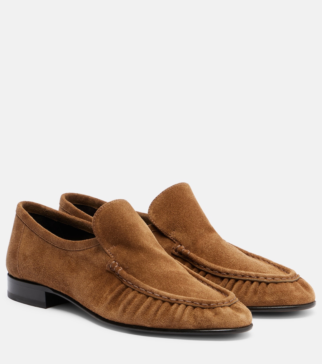 Soft Mocassin Two suede loafers | The Row