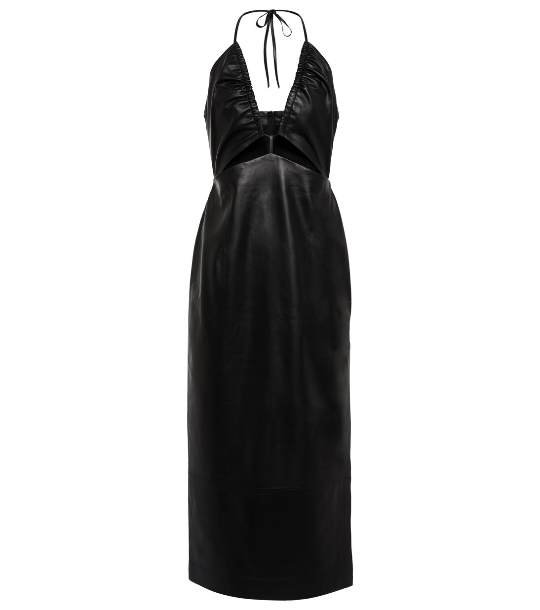 Robe midi en cuir | Zeynep Arçay