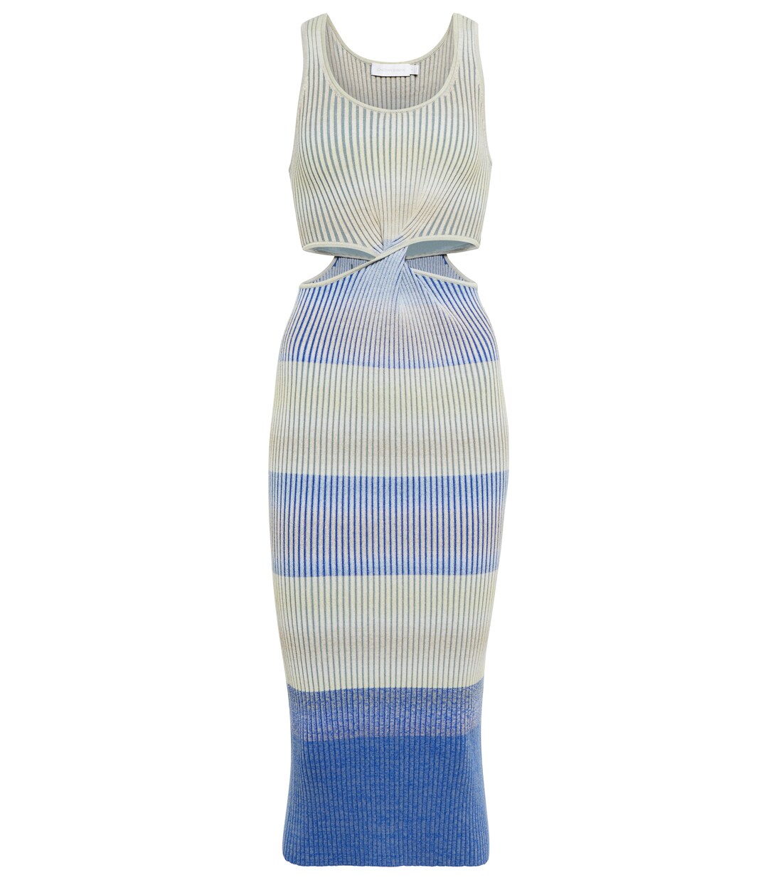 Robe midi Colleen rayée en coton mélangé | Simkhai