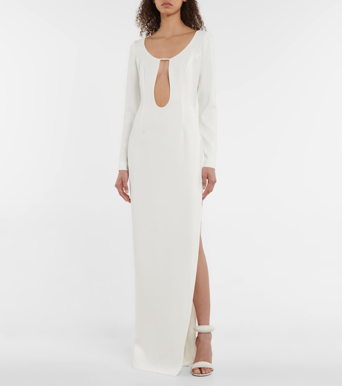 Robe longue en crêpe | Mônot