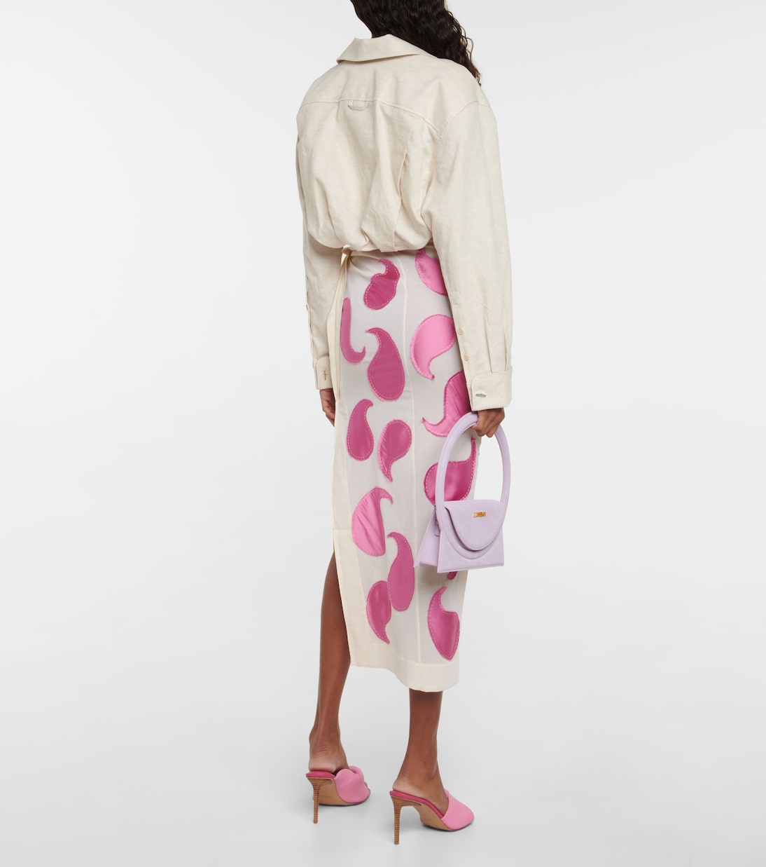 Falda midi La Jupe Draggiu de algodón | Jacquemus