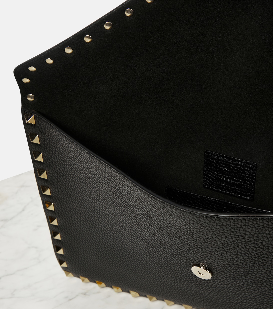 Rockstud leather clutch | Valentino Garavani