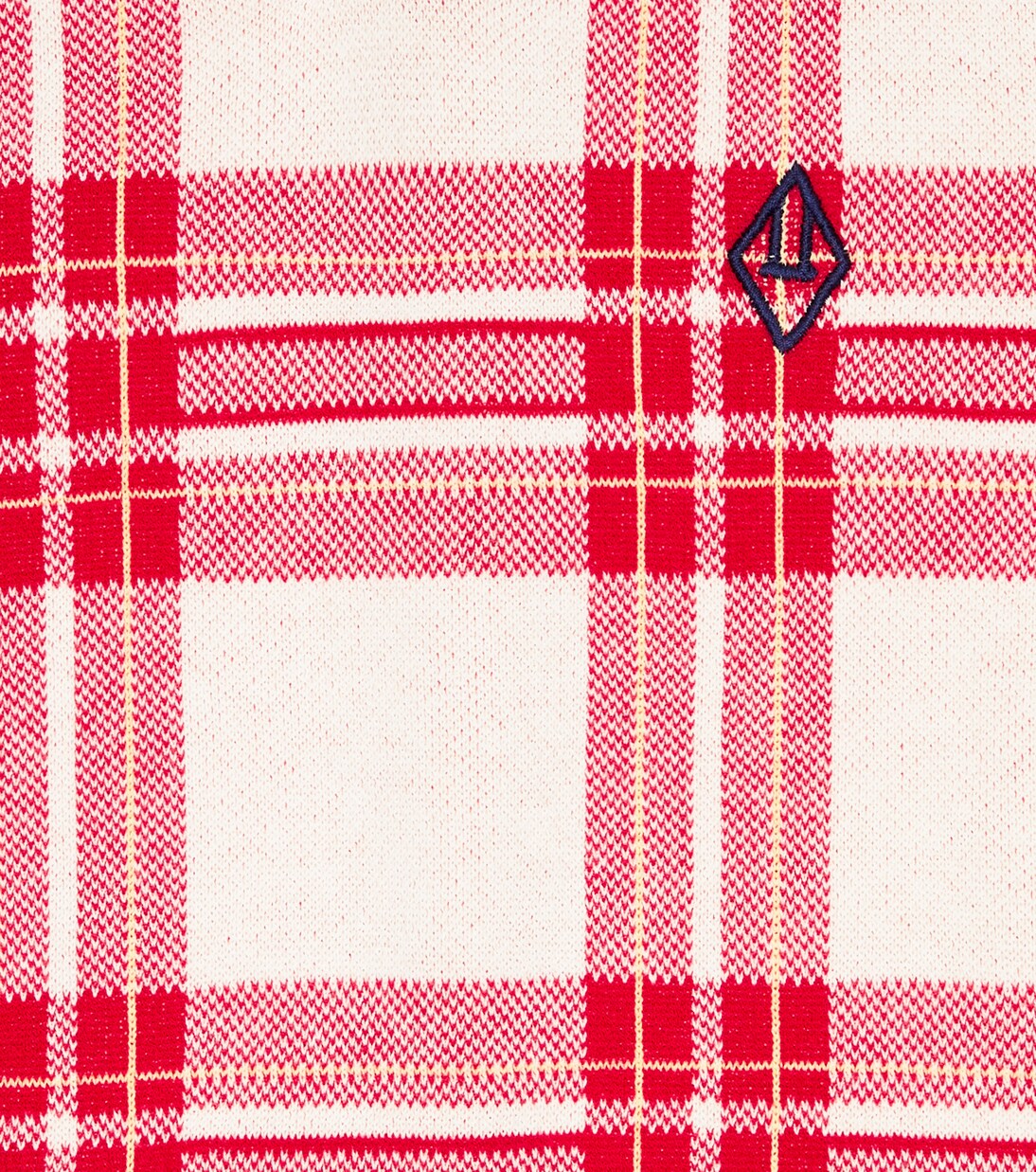 Bat checked cotton sweater vest | The Animals Observatory