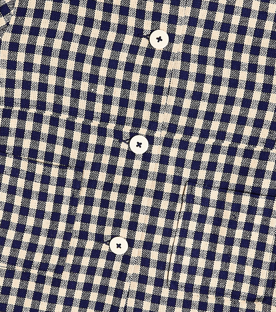 Cambridge gingham silk coat | Caramel