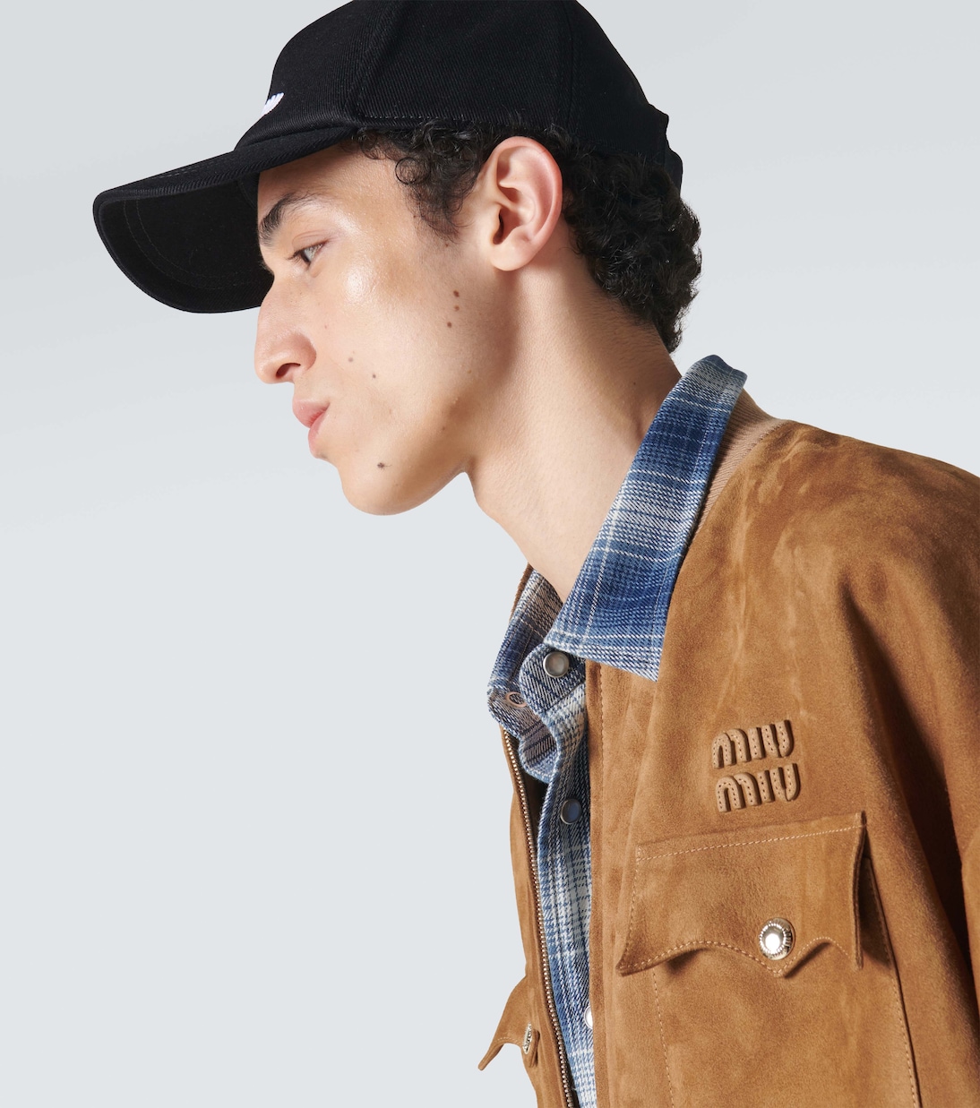 Logo cotton baseball cap | Miu Miu