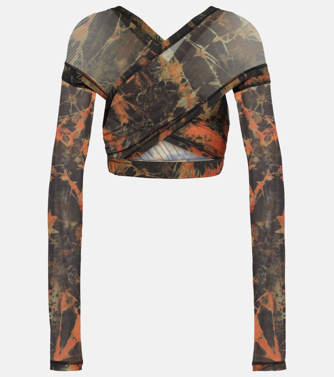 Cropped-Top Anti Cross Over aus Jersey | KNWLS