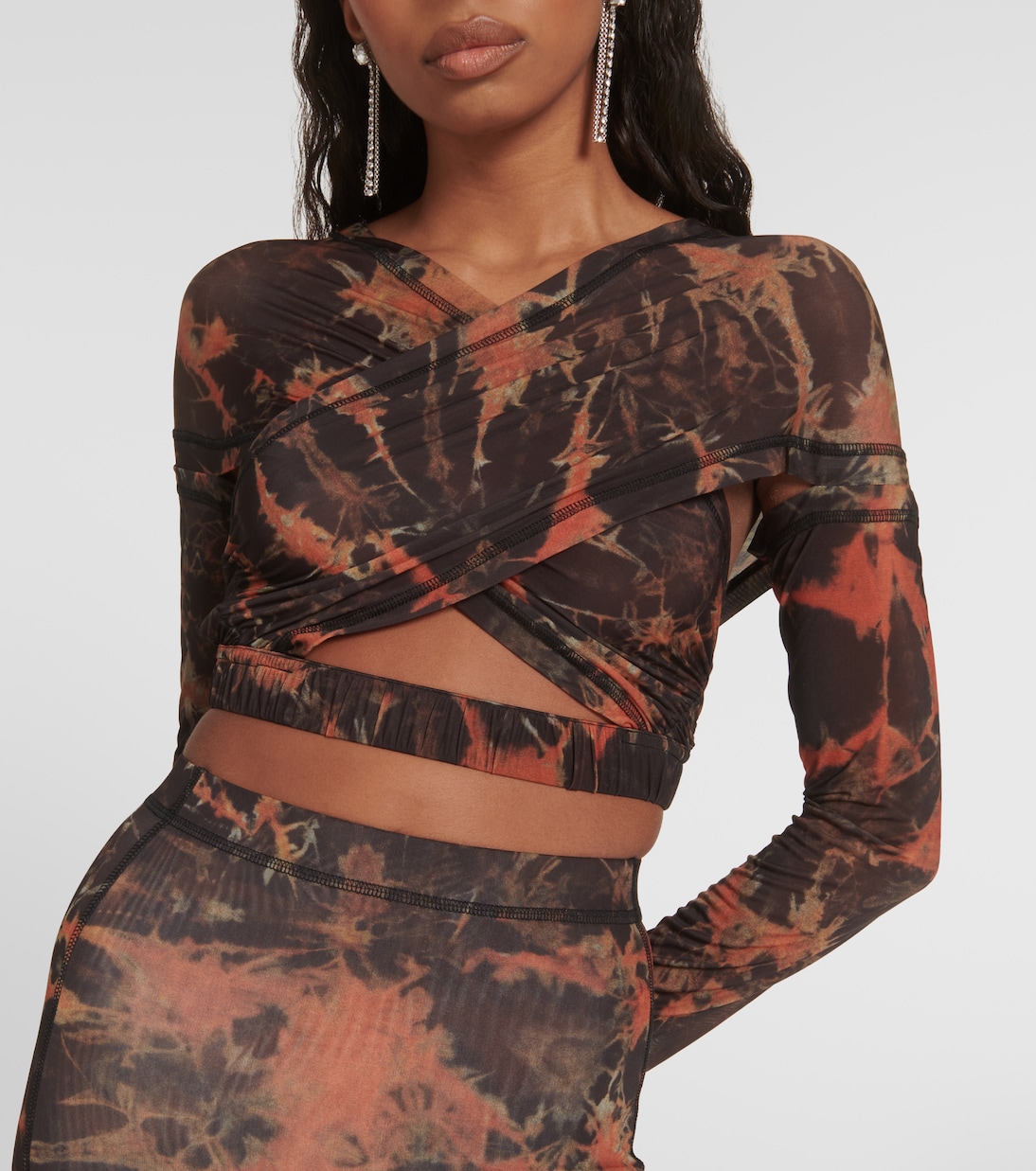 Cropped-Top Anti Cross Over aus Jersey | KNWLS