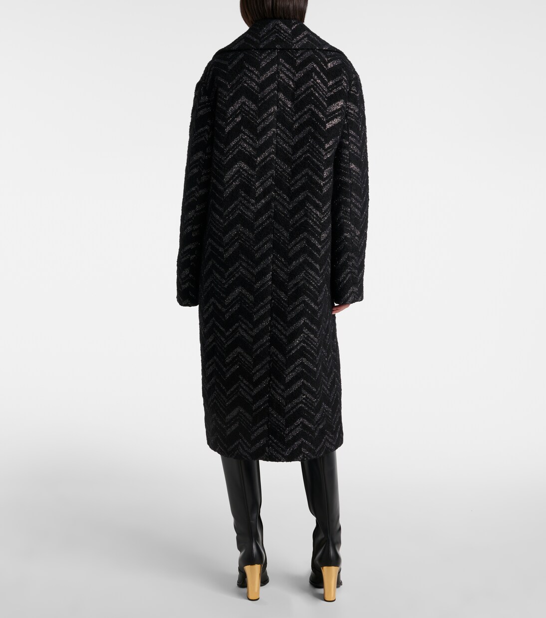Zigzag lamé coat | Missoni
