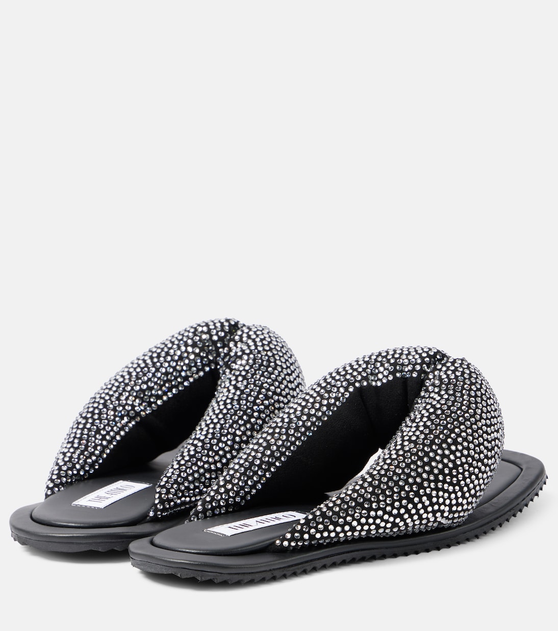 Sandalen Indie aus Leder mit Kristallen | The Attico