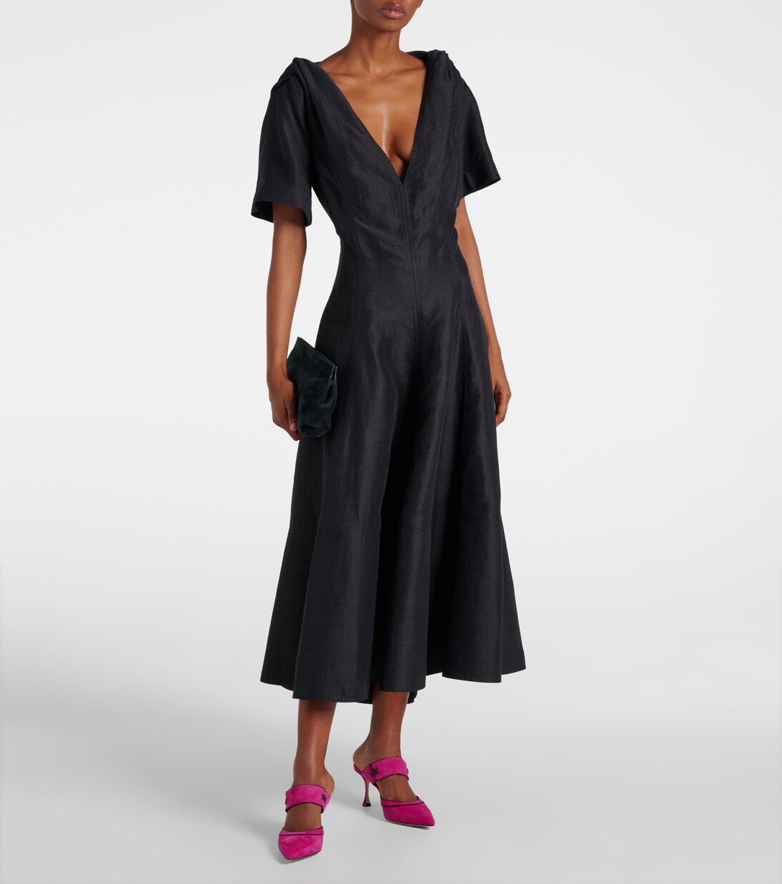 Mules Brontiamusa 70 en daim | Manolo Blahnik