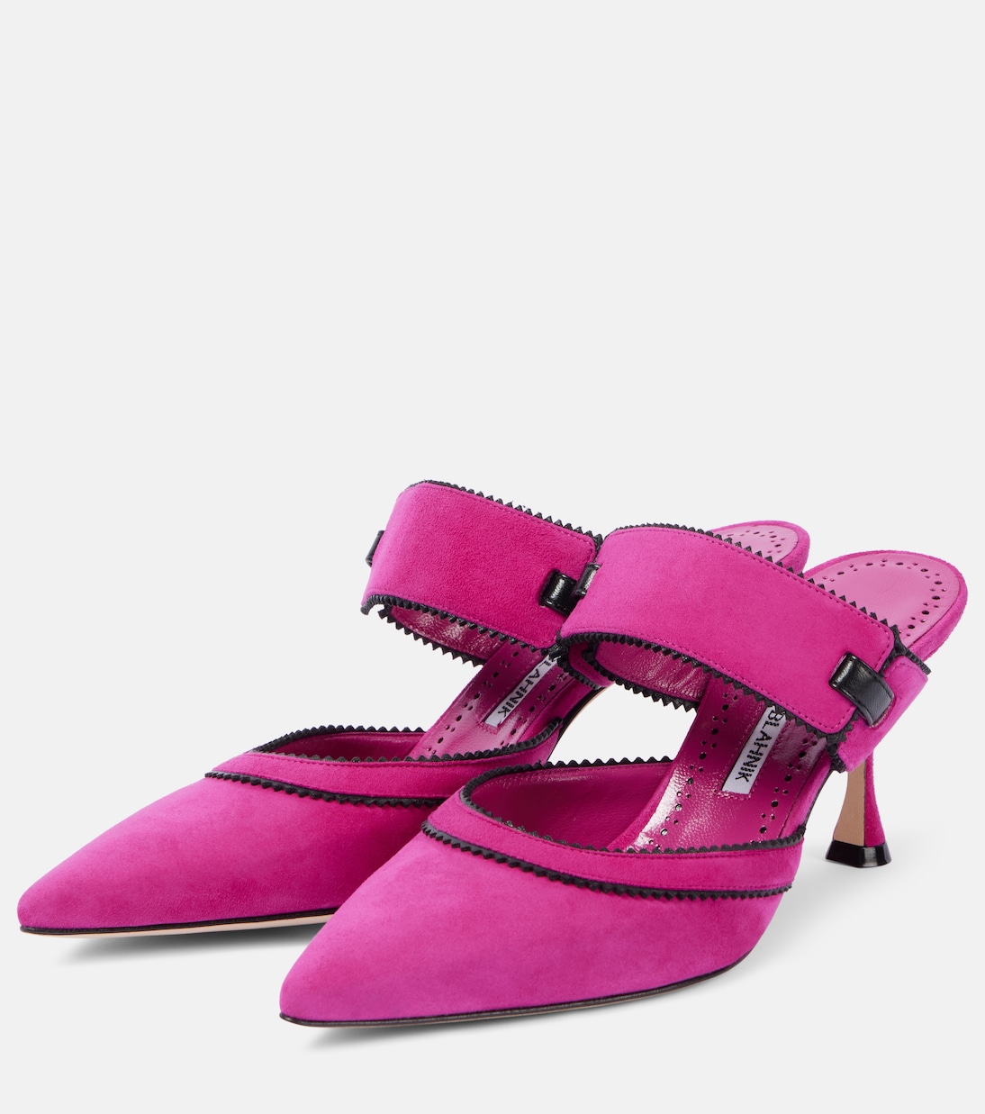 Mules Brontiamusa 70 en daim | Manolo Blahnik