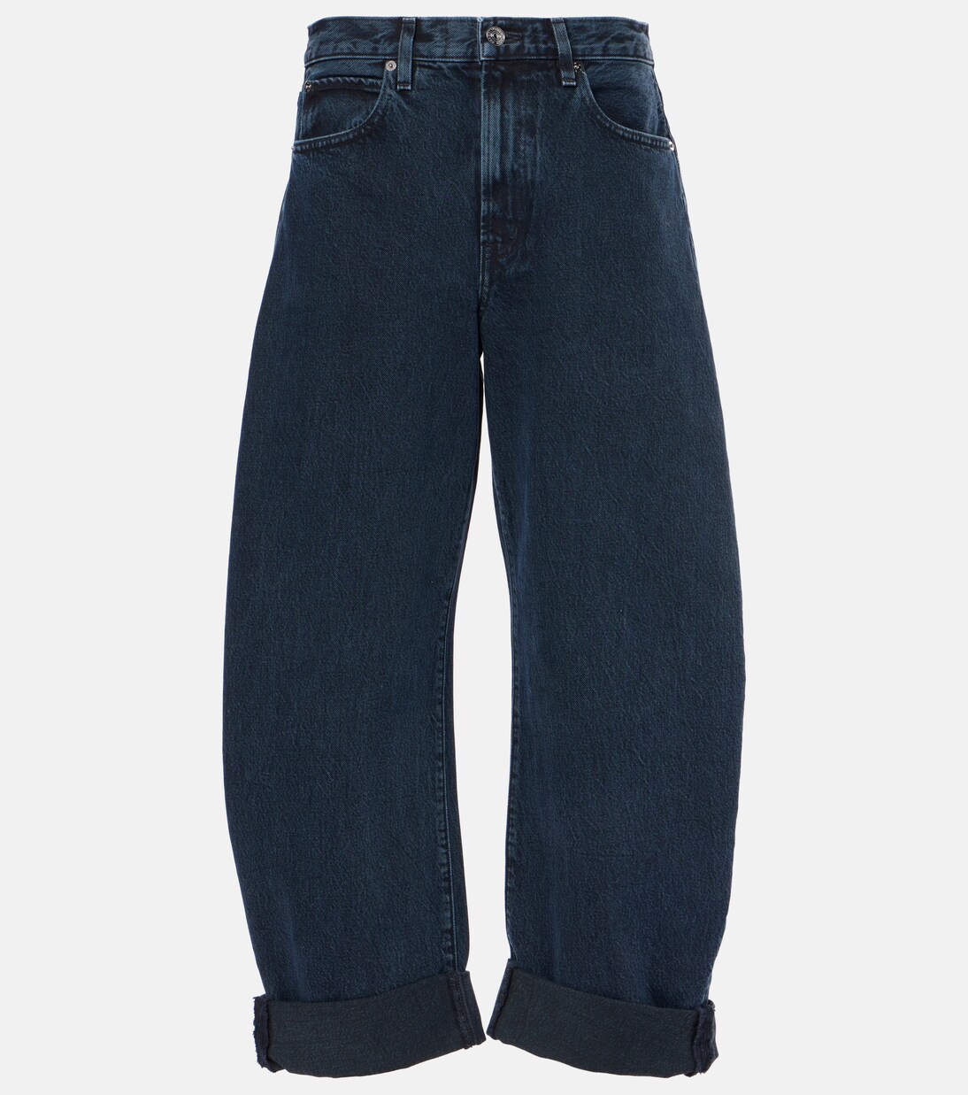Bubble high-rise barrel-leg jeans | Frame
