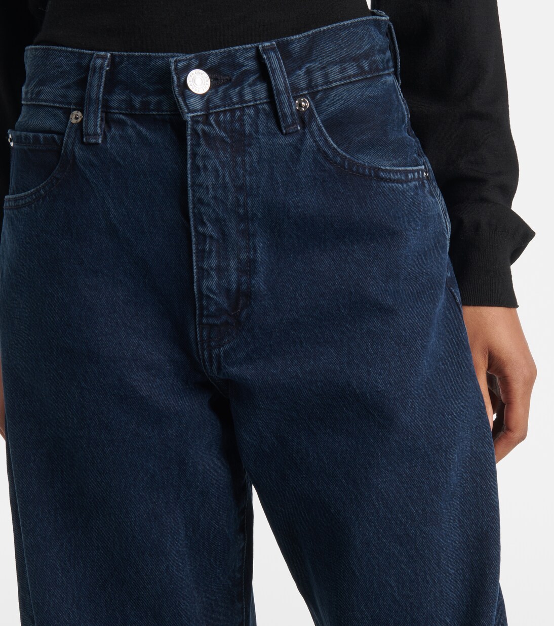 Bubble high-rise barrel-leg jeans | Frame