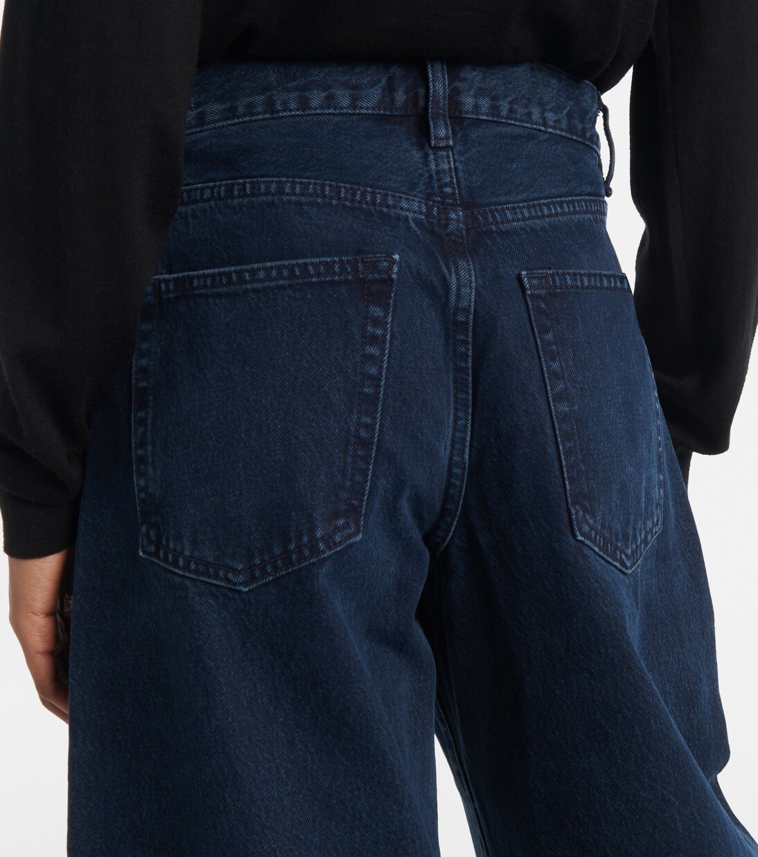 Bubble high-rise barrel-leg jeans | Frame