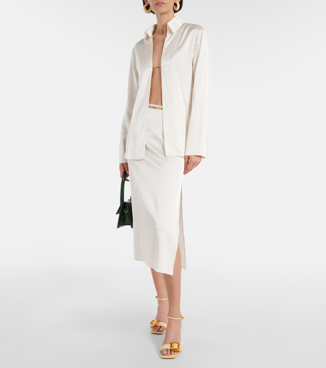 La Chemise Notte satin top | Jacquemus