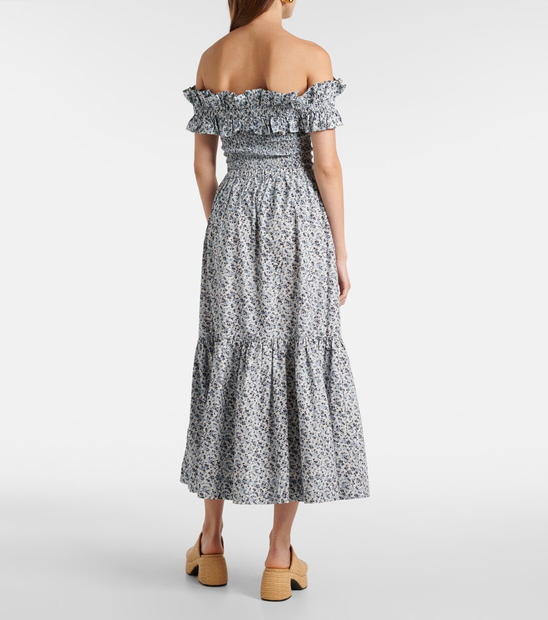 Bedruckter Maxirock aus Baumwolle | Ganni