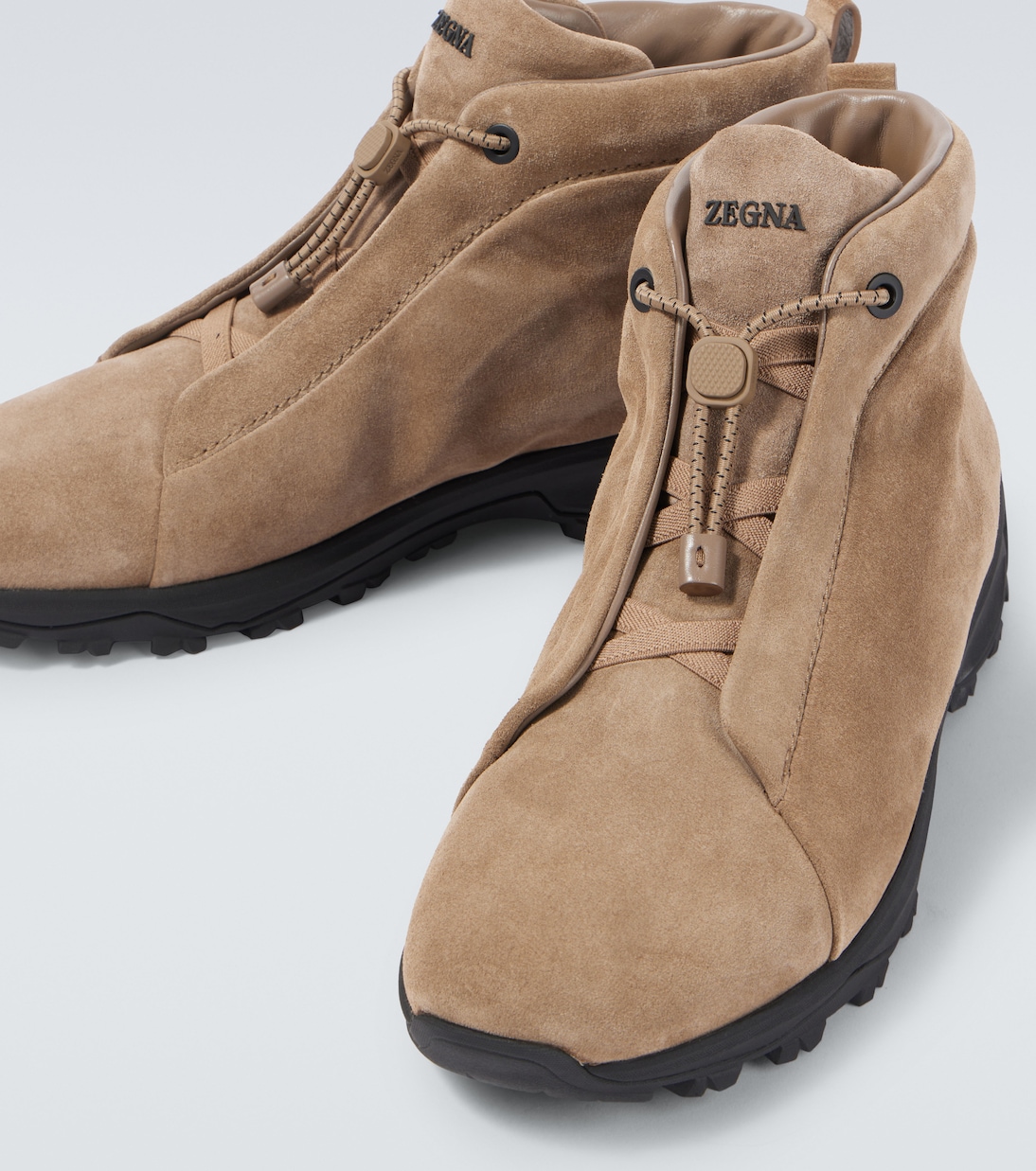 Triple Stitch suede high-top sneakers | Zegna