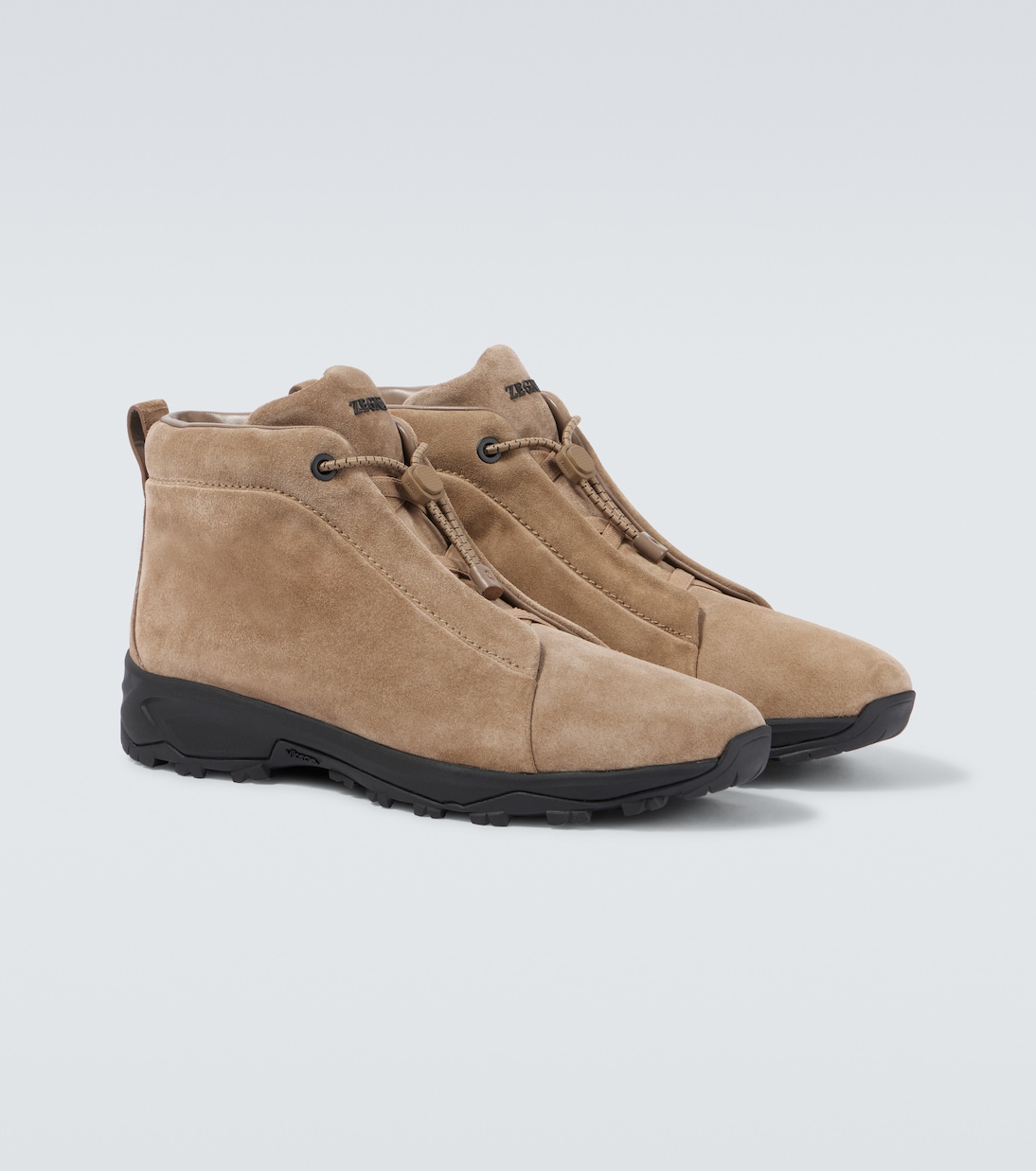 Triple Stitch suede high-top sneakers | Zegna