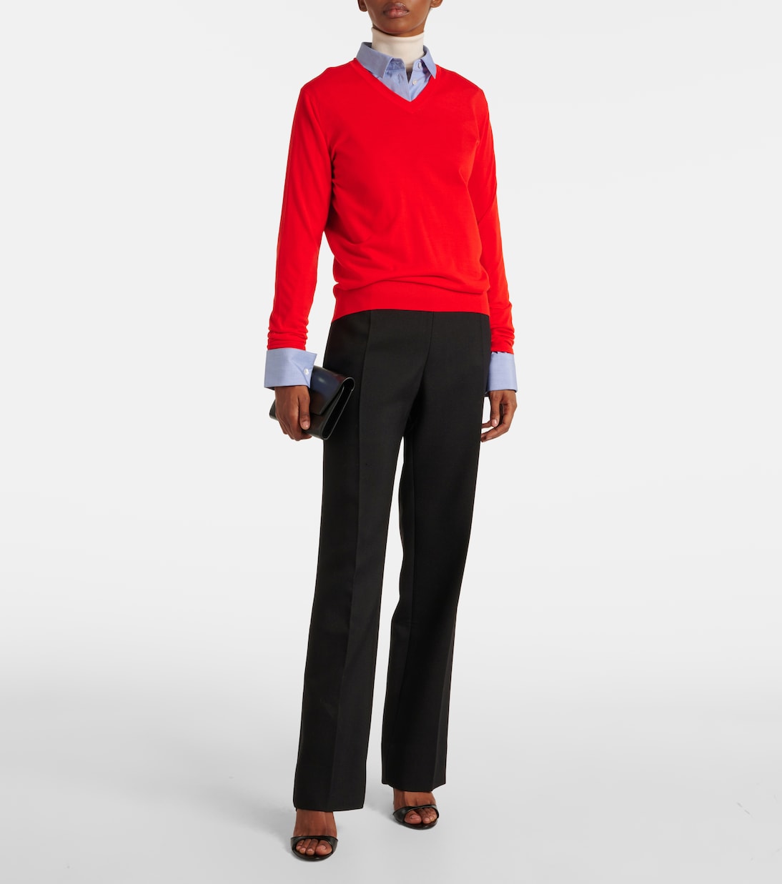 Jersey de cuello alto Heva de lana | The Row