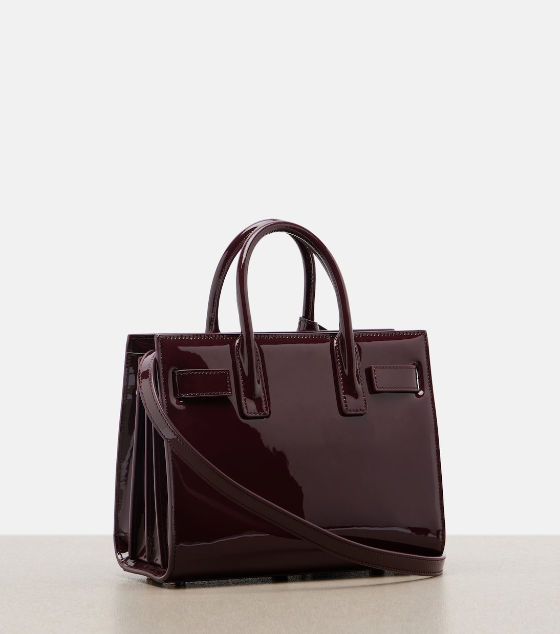 Sac De Jour Nano patent leather tote bag | Saint Laurent