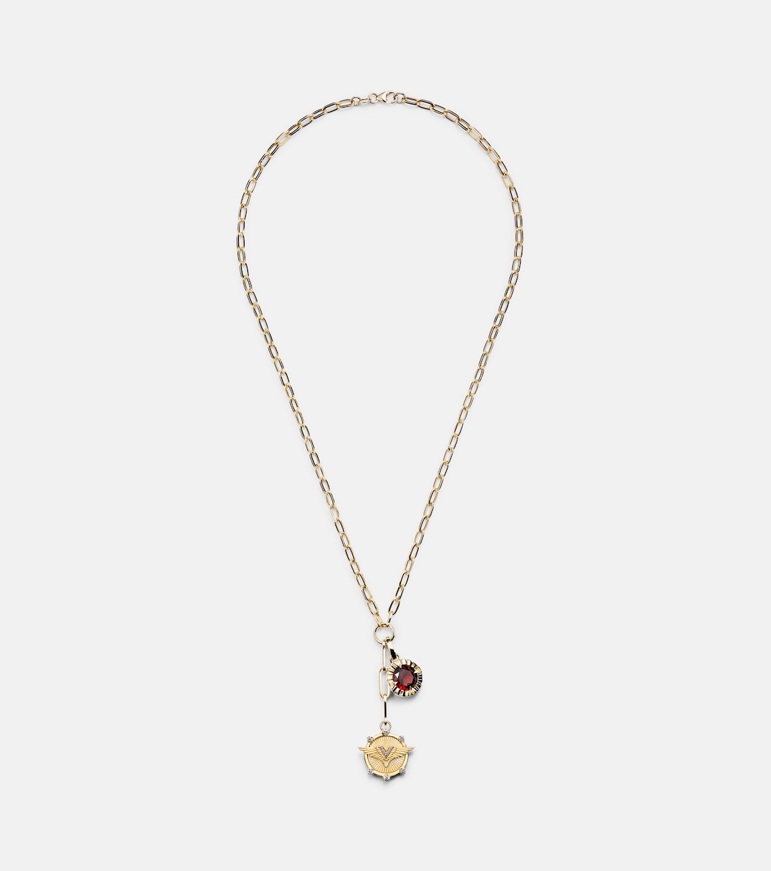 Collier Vivacity & Internal Compass en or 18 ct et diamants | FoundRae