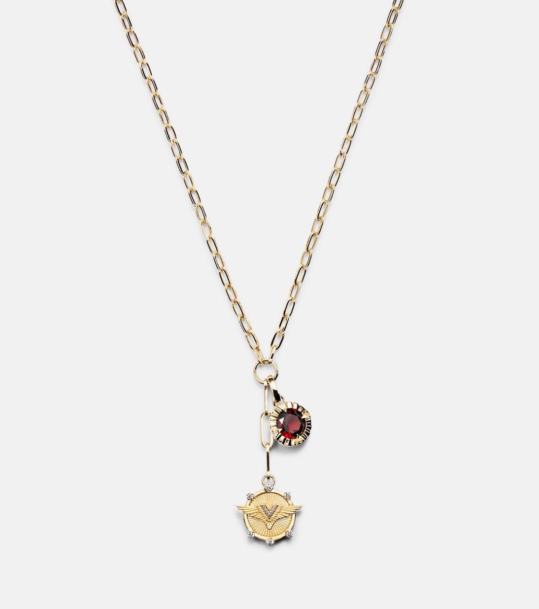 Collier Vivacity & Internal Compass en or 18 ct et diamants | FoundRae