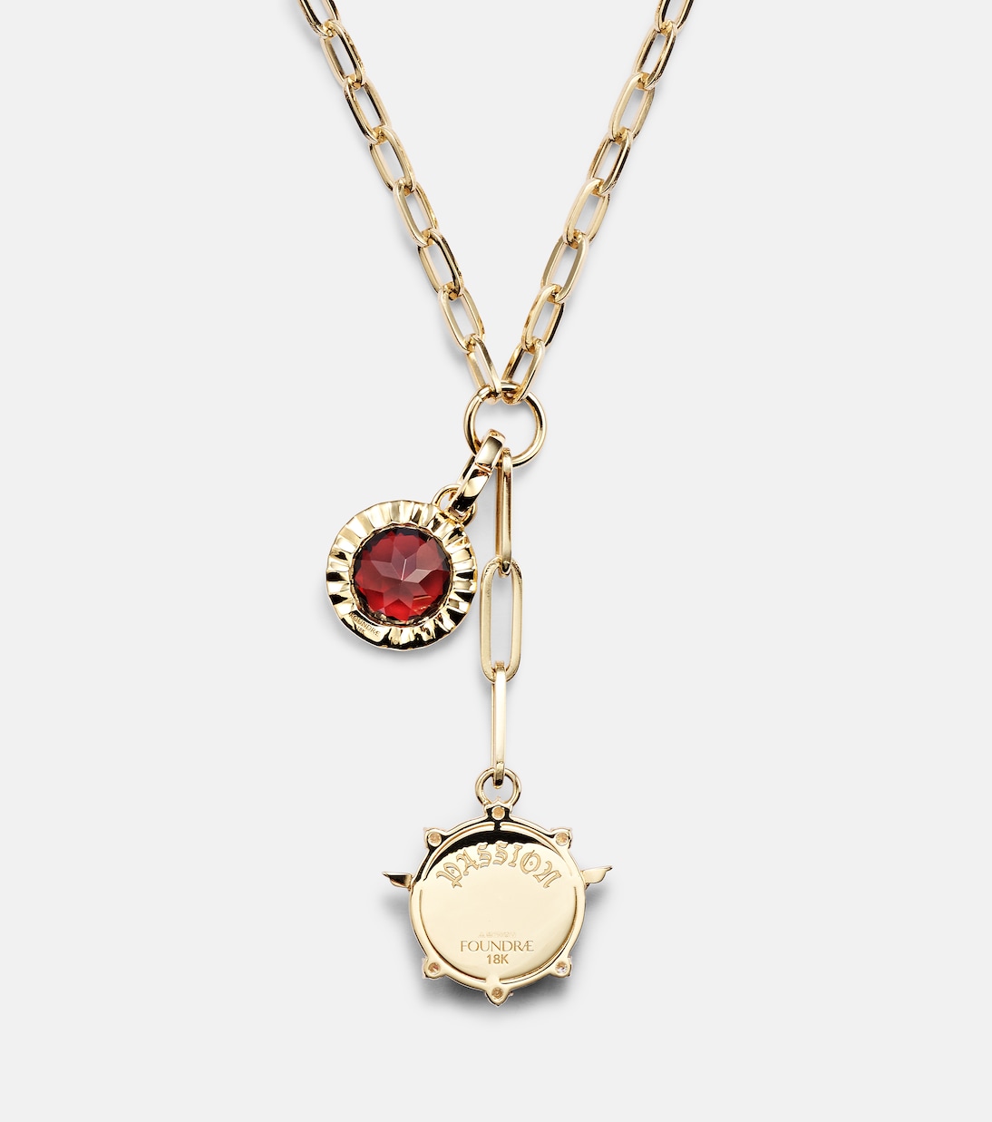 Collier Vivacity & Internal Compass en or 18 ct et diamants | FoundRae