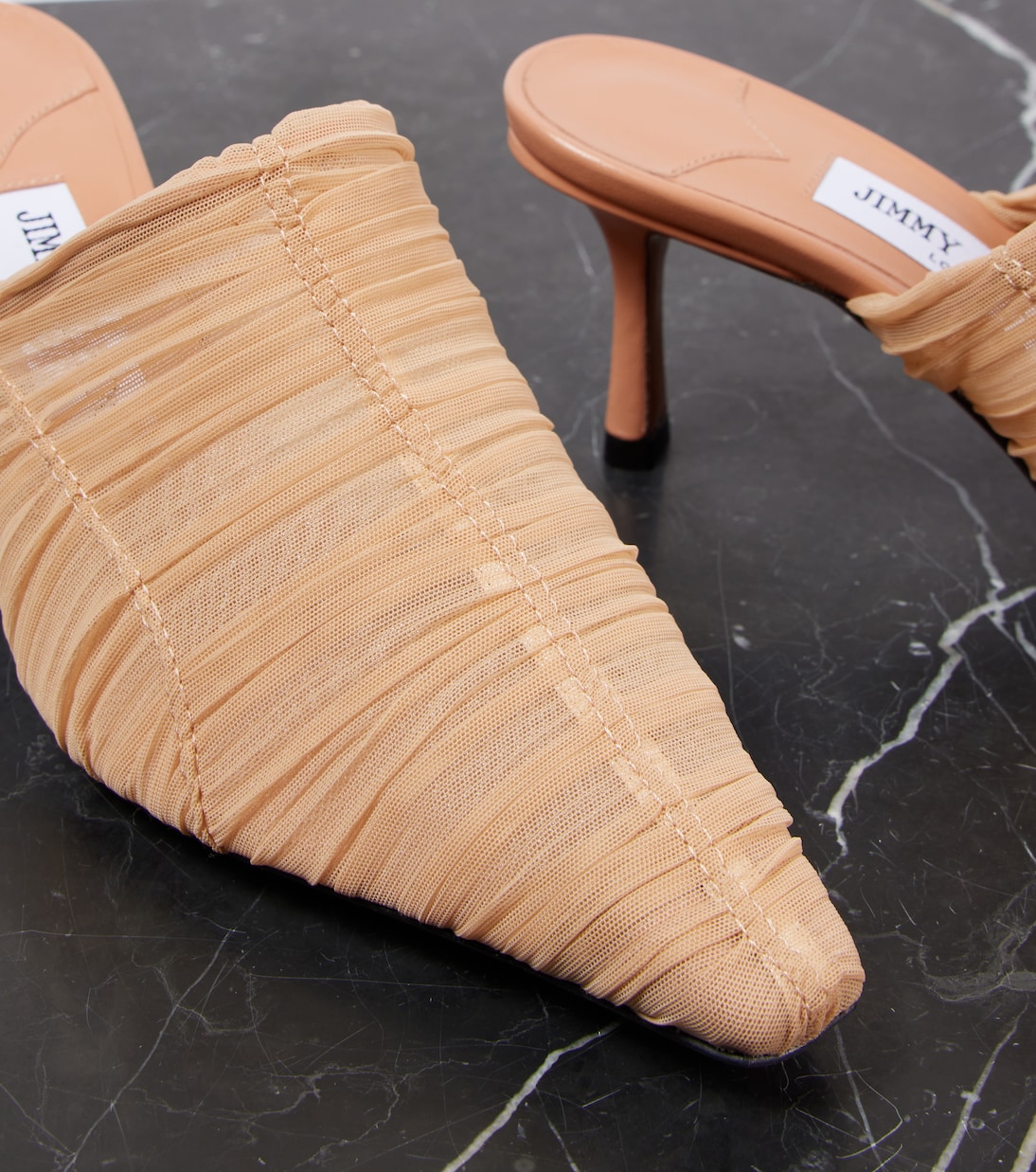 Lotta 65 ruched tulle mules | Jimmy Choo