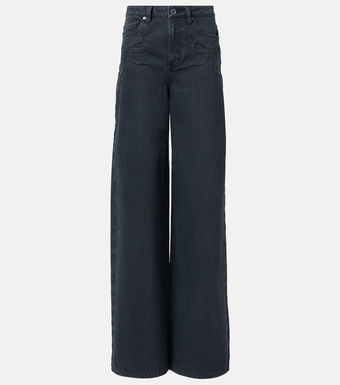 Mid-Rise Wide-Leg Jeans | Self-Portrait