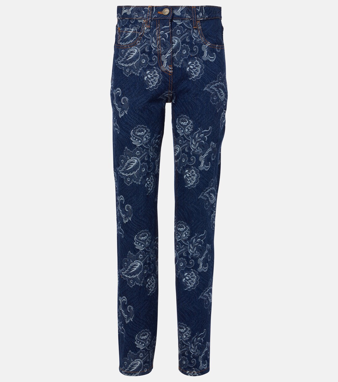 Floral jacquard slim jeans | Etro
