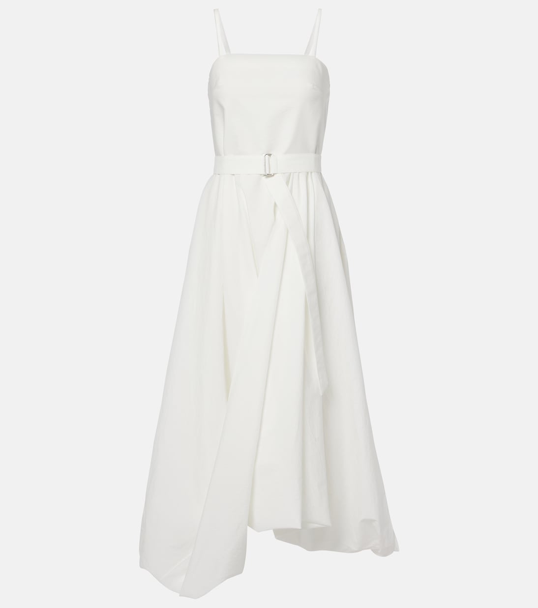 Cotton-blend midi dress | Brunello Cucinelli