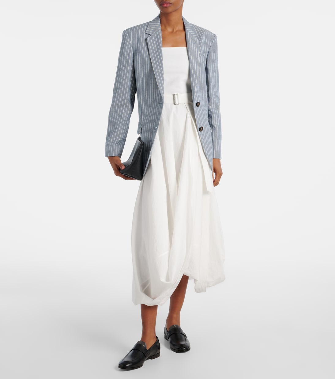 Cotton-blend midi dress | Brunello Cucinelli
