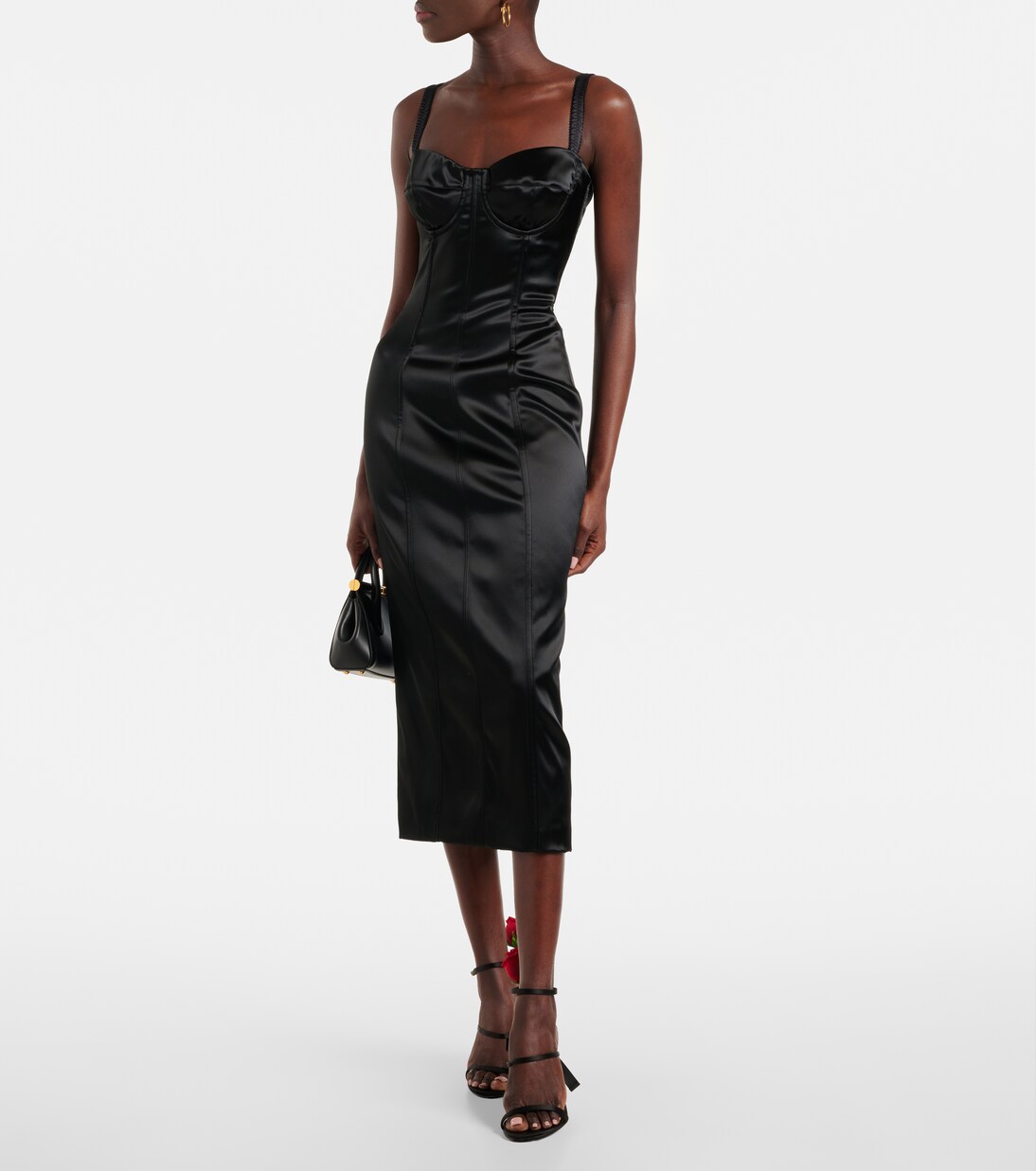 Midikleid aus Satin | Dolce&Gabbana