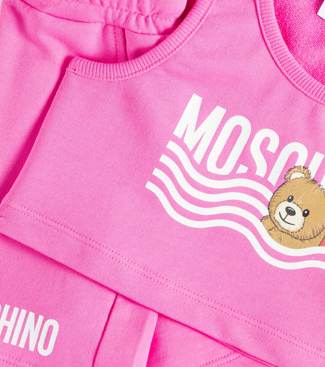 Teddy Bear cotton jersey shirt and shorts set | Moschino Kids