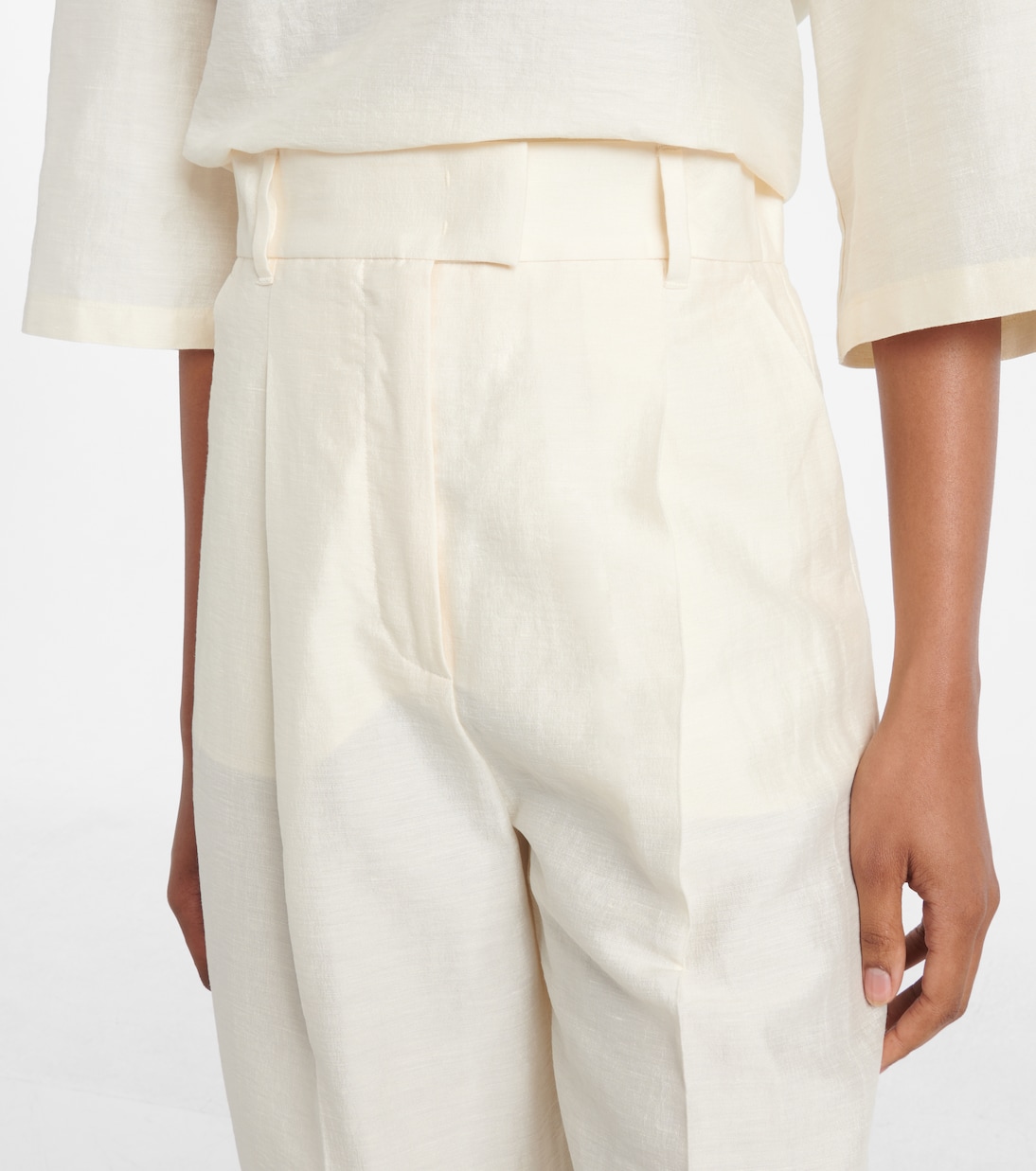 Gerade High-Rise-Hose Efedra | Max Mara