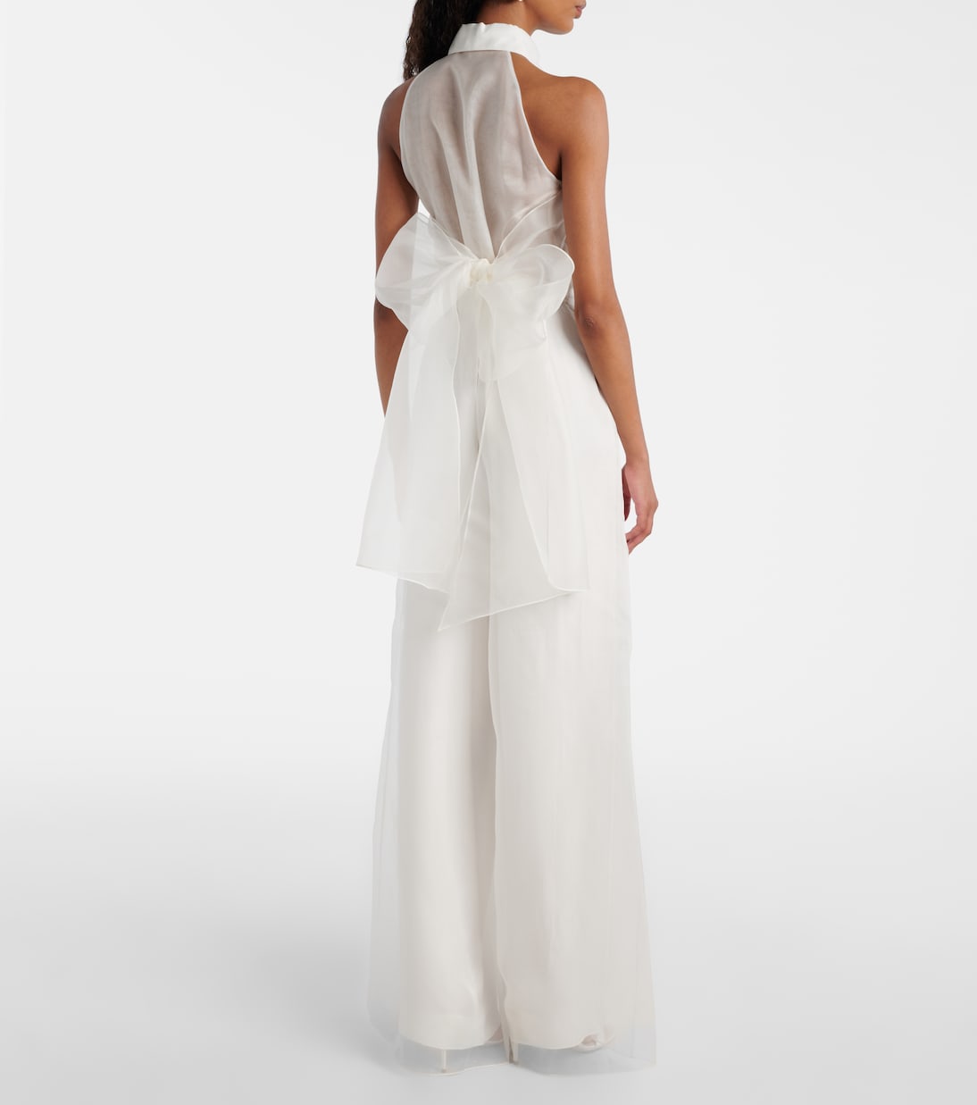 Bridal Tunca semi-sheer silk jumpsuit | Max Mara